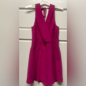Fuchsia Backless romper